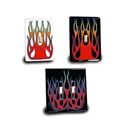 Aluminum Embossed Flames Switch Plates