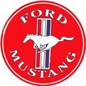 Ford Mustang Emblem Embossed Tin Sign - FOI-RD14