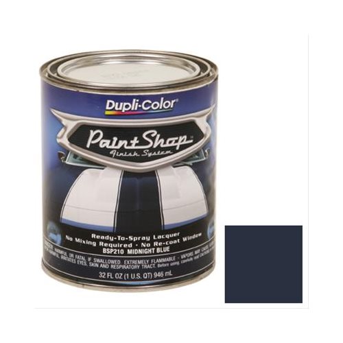 DupliColor Paint Paint Shop Finish Lacquer Gloss Midnite Blue 1 qt. Ea
