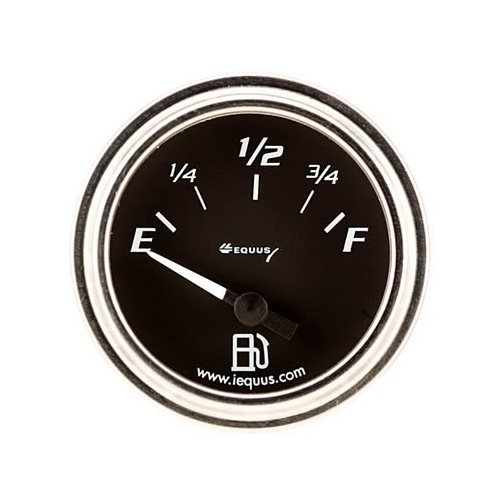 Equus Products Electrical Fuel Level Gauge 2 1/8" Dia Black Face 7362 0