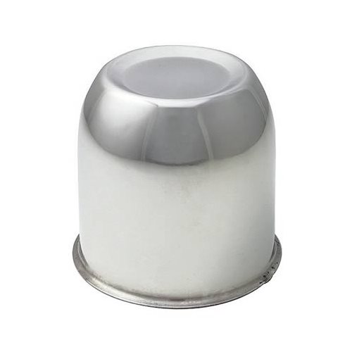 Gorilla Center Cap 3.3" Dia PushThrough Dome Polished Stainless Steel