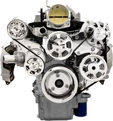 Billet Specialties 13475 - Billet Specialties Tru Trac Serpentine Systems with A/C