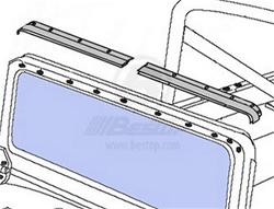 Bestop 51209-01 - Bestop Windshield Channels