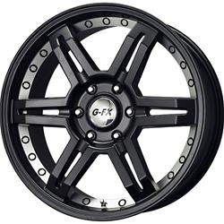 GFX Wheels OR7-885-5114-18M - GFX Wheels OR7 Matte Black Wheels with Machined Undercut