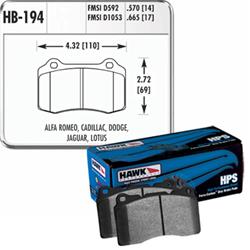 Hawk Performance HB194F-570 - Hawk Performance HPS Brake Pads