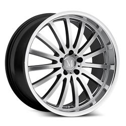 Mandrus Wheel 1985MAM325112S66 - Mandrus Millennium Hyper Silver Wheels with Mirror Lip