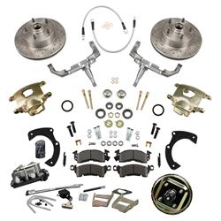 Summit Racing SUM-BK1213 - Summit Racing® Complete Drum-to-Disc Brake Conversion Kits with Lowering Spindles
