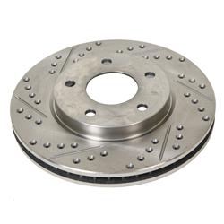 Summit Racing SUM-BR-46061R - Summit Racing® Extreme Performance Cross-Drilled Brake Rotors