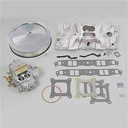 Summit Racing 03-0139 - Summit Racing® Intake Manifold, Carburetor, and Air Cleaner Pro Packs