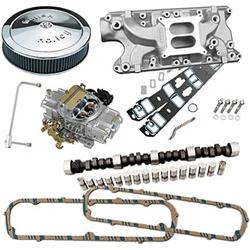 Summit Racing 03-0164 - Summit Racing® Intake Manifold, Carburetor, and Air Cleaner Pro Packs