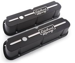 Edelbrock 41653 - Edelbrock Racing Die-Cast Aluminum Valve Covers