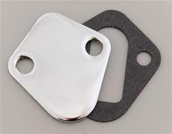 Mr. Gasket 1516 - Mr. Gasket Chrome Fuel Pump Block-Off Plates
