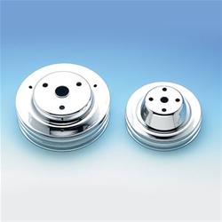 Mr. Gasket 4963 - Mr. Gasket Chrome Water Pump Pulleys