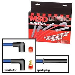 MSD Ignition 31159 - MSD 8.5mm Super Conductor Spark Plug Wire Sets