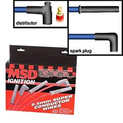 MSD Ignition 31649 - MSD 8.5mm Super Conductor Spark Plug Wire Sets