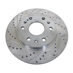 Summit Racing™ Extreme Performance Cross-Drilled and Slotted Brake Rotors SUM-BR-66057R