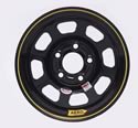 Aero Race Wheels 52-185030 - Aero Race Wheels 52 Series Black Powdercoat Roll-Formed IMCA-Approved Wheels