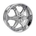 TIS Wheels TIS0624109 - Twenty Inches Strong TIS 06 Chrome Wheels