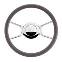 Billet Specialties 30625 - Billet Specialties Half-Wrap Steering Wheels