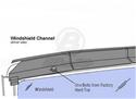Bestop 51207-01 - Bestop Windshield Channels
