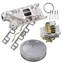 Summit Racing 03-0127 - Summit Racing® Intake Manifold, Carburetor, and Air Cleaner Pro Packs