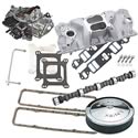 Summit Racing 03-0158 - Summit Racing® Intake Manifold, Carburetor, and Air Cleaner Pro Packs