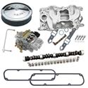 Summit Racing 03-0160 - Summit Racing® Intake Manifold, Carburetor, and Air Cleaner Pro Packs