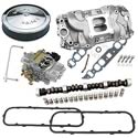 Summit Racing 03-0161 - Summit Racing® Intake Manifold, Carburetor, and Air Cleaner Pro Packs