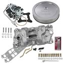 Summit Racing 03-0191 - Summit Racing® Intake Manifold, Carburetor, and Air Cleaner Pro Packs