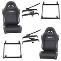 Summit Racing 27-0016 - Summit Racing® Seat and Seat Bracket Pro Packs