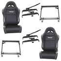 Summit Racing 27-0019 - Summit Racing® Seat and Seat Bracket Pro Packs