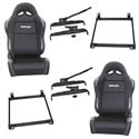 Summit Racing 27-0025 - Summit Racing® Seat and Seat Bracket Pro Packs