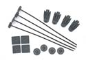 Derale Cooling Products 16744 - Derale Performance Electric Fan Mounting Brackets