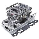 Edelbrock 20254 - Edelbrock Performer RPM Dual Quad Air-Gap Manifold and Carburetor Kits