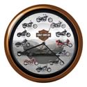 Genuine Hotrod Hardware HD138 - Genuine Hotrod Hardware® Harley-Davidson® Wall Clocks