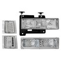 Matrix 09-180-CP - Matrix Truck-Tek Diamond Cut Style Headlamps