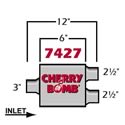 Cherry Bomb 7427 - Cherry Bomb Extreme Mufflers