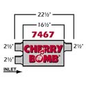 Cherry Bomb 7467 - Cherry Bomb Pro Mufflers