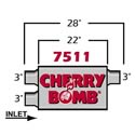 Cherry Bomb 7511 - Cherry Bomb Elite Mufflers