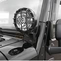 KC HiLiTES 7316 - KC HiLiTES Windshield Hinge Light Mounting Brackets