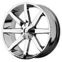 KMC 65128512238 - KMC Series KM651 Slide Chrome Wheels