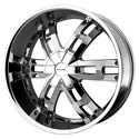 KMC 65328517230 - KMC Series KM653 Kubic Chrome Wheels