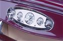 Lokar BDI-9104 - Lokar Billet Aluminum Oval Gauge Panel Dash Inserts