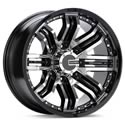 Mamba Wheels M-37881B-0 - Mamba Off-Road Alloys Type M3 Black Wheels