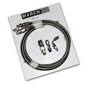 March Performance P3222 - March Performance Braided Power Steering Hose Kits