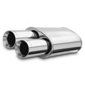 MagnaFlow 14816 - MagnaFlow Performance Mirror Finish Stainless Steel Street Series Muffler and Tip Combos