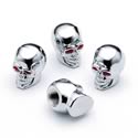 Mr. Gasket 6879G - Mr. Gasket Chrome Hex Valve Stem Caps