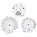 NR Automobile Accessories 3403 - NR Automobile Accessories White Gauge Faces