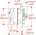 Powermaster 7102 - Powermaster Retro Alternators