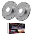 Power Stop 8202XPR-KT - Cragar Cryogenic Performance Brake Rotors and Evolution Pads
